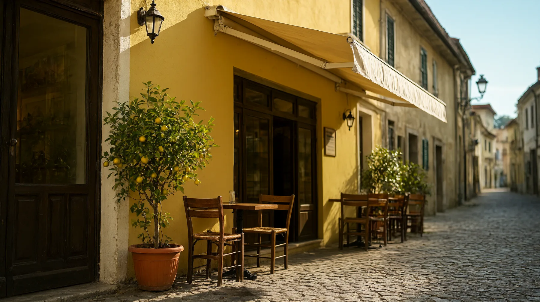 The same street with the scooter removed