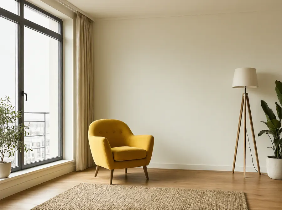 The same living room, unchanged